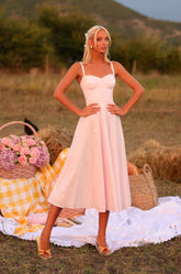 PRIMELLA Primrose Pink Corset Midi