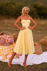 SCARLETTE Buttercup Corset Midi Dress