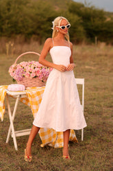 AUBERINE Primrose Pink Midi Dress