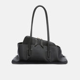 The Attico ''la Passeggiata Small'' Black Top Handle Women's Spring And Summer Fashion Shaped Clutch Bag Underarm Bag Fashion Design Modern Bags Ngvp #1721