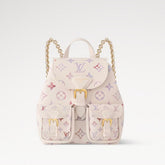 Louis Vuitton Dream Series Backpack Bag Black With Gradient Watercolour And Embossed Monogram Pattern Mini Backpack Bags #82965A