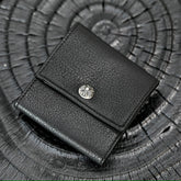 Chrome Hearts Luxury Fashion Trend Italian Cowhide 925 Sterling Silver Accessories Couple Men's And Women's Models Folding Card Case Card Holder Bags Bag #76515