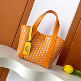 Moynat Duo Tote BB Women's Classic Two-Tone Leather Clutch Tote Handbag Bag Bags #78913