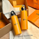 Louis Vuitton Orange 600ml Food Grade 316 Steel Outer Portable Insulated Tumbler Water Mug Cup #73143