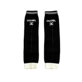 Chanel Women's Spring/Fall Fashion Classic Striped Letter Print Casual Mid Calf Socks Accessories #78958