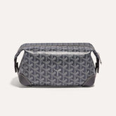 GOYARD Bowling 25 Men's and Women's Y-shaped Old-fashioned Full-print Zipper Leather Handbag Makeup Bag Bags #77132