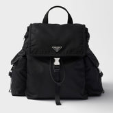 Prada Explore Re-nylon And Leather Backpack For Men - Black Fashionable Backpack. Casual Multi-pocket Bag 2vz118_2dw3_f0002_v_ooo #82291A