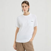 Brunello Cucinelli White Pocket Short Sleeved Cotton T-Shirt #376976