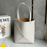 Loewe Puzzle Fold Women's Fashion Classic Solid Color Grained Nappa Calfskin Foldable Tote Bag Bags A779G50X89-1769 #78732