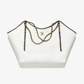 Chanel 26 Early Spring Resort Collection MAXI Tote Bag Gold Metallic Accents Tri-Color Fashion Statement Elegant and Refined Handheld Spacious Tote Bags #194915