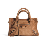 Balenciaga Women's Le City Medium Handbag Solid Color Woven Handle Leather Crossbody Shoulder Bag Bags 8114422AB2A2533 #81497