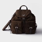 Prada Medium Re-nylon Backpack Coffee Brown Multi-pocket Fashion Backpack Casual Bag Bags1bz811_rv44_f0038_v_otm #82283A