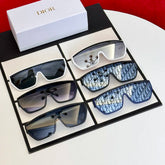 Dior Club M7u Sunglasses Women's Summer Solid Color Logo Square Casual Glasses #73218