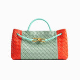 Bottega Veneta Women's Fashion Classic Color-Block Leather Handwoven Tote Bag Bags #79177