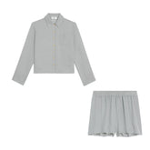 Celine Silk Shirt Shorts Set #379126