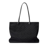 Gucci NY Limited Edition Large Tote Bag Gucci Core Runway Show Black GG Canvas Bags A00B4RFAGNG1000 #197404