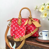 Louis Vuitton Women's Fashion Classic Red Logo Zipper Closure Leather Shoulder Bag Handbags In Small Medium And Large Sizes Crossbody Bag Bags #78658