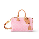 Louis Vuitton Speedy P9 Bandoulière 30 Women's Letter Printing Detachable Condition Shoulder Strap Zipper Closure Coated Canvas Single Shoulder Crossbody Tote Travel Bag Bags #77679