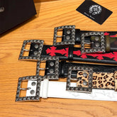 Chrome Hearts FLORAL SQUARE BELT 38mm #383783