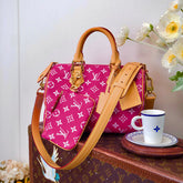 Louis Vuitton Women's Fashion Classic Dragon Fruit Red Logo Zipper Closure Leather Shoulder Bag Handbags In Small Medium And Large Sizes Crossbody Bag Bags #78654