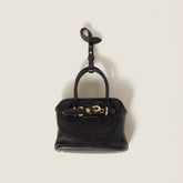 MiuMiu Women's Mini Aventure Leather Bag Jewelry Embossed Logo Zipper Closure Casual Tote Bag Bags #71932