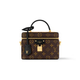 Louis Vuitton Vanity Women's Solid Color Classic Printed Chain Leather Handbag Shoulder Bag Bags #77966