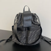 Fendi Unisex Fashion Classic Small Letter Pattern Multi-Function Drawstring Backpack Tote Bag Bags #78817
