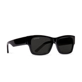 Balenciaga Men's Black Personalized Trend Letter Printing Simple Plate Frame Rectangular Sunglasses Glasses #74374