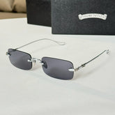 Chrome Hearts Men's and Women's Classic Square Frameless Round Mirror Logo Temple Marking Sunglasses Eyewear Accessories #79152