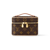 Louis Vuitton NICE NANO Women's Solid Color Classic Printed Leather Zipper Chain Makeup Bag Handbag Bags #77967