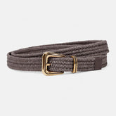 Brunello Cucinelli Women's Fashion Solid Color Vintage Braided Cowhide Leather Belt Casual Waistband Width 2.5cm Accessories Ngvp #2556