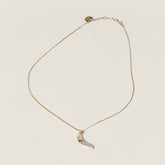 MiuMiu Gold cream Metal Necklace With Pendant #393711
