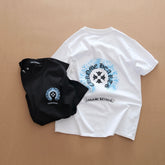 Chrome Hearts Sanskrit Horseshoe Print Round Neck Short-sleeved T-shirt #379186