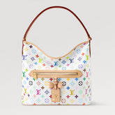 Louis Vuitton Women's Single-Shoulder Handbag Lineup Takashi Murakami White Sancai 2026 New Monogram Leather Bag Elegant Casual Handbag M27582 #82658A