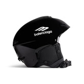 Balenciaga Men's and Women's Double D-Ring Ski Helmet Logo Solid Color Durable Breathable Matte Finish Glossy All-Rounder Helmet Accessories #81713