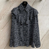 Chanel Silk Dove Print Shirt #378959