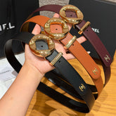 Chanel 30mm LEATHER BELT #385332
