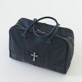 Chrome Hearts Cross-embellished Pebbled Leather Tote Bag #383000