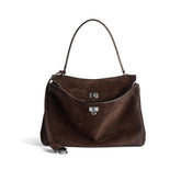Balenciaga RODEO Women's Fashion Classic Solid Color Suede Tote Bag Small Medium Large Handbag Tote Bag Bags #78954 7897722AB4G2308