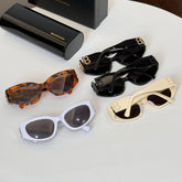 Balenciaga Men's and Women's Solid Colour Legs BB Logo Acetate Irregular Shape Sunglasses Eyeglasses Glasses #99464