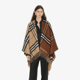 Burberry Plaid Wool Shawl Scarf #96623
