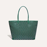 GOYARD Artois Men's Women's Y Word Old Flower Full Print Leather Shoulder Bag Zipper Closure Casual Tote Bags #77388