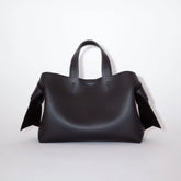 Acne Studios Tote Twisted Knot Decoration Engraved Logo Magnetic Closure Crossbody Bag #332333