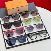 Louis Vuitton 1.1 MILLIONAIRES Men's Monogram Logo Decorative Acetate Irregular Shape Sunglasses Eyeglasses Glasses #99773