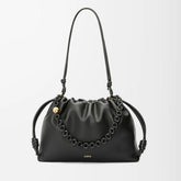 Loewe Flamenco Purse Women's Fashion Classic Solid Color Soft Napa Lambskin Leather Pleated Design Brand Logo Magnetic Buckle Closure Crossbody Bag Shoulder Bag Handbag Bags A411FPDX01-6579 #78346