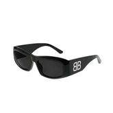 Balenciaga Men's and Women's Solid Colour Legs BB Logo Acetate Irregular Shape Sunglasses Eyeglasses Glasses #75983