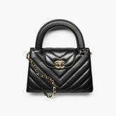 Chanel Product-flag-2026 Spring/summer Mini Tote Bag V-line Kelly Black & Gold Clutch Stylish Sophisticated And Elegant Checkered Flap Bag Bags #196781