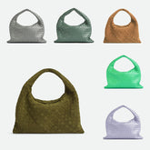 Bottega Veneta Small Multicolour Collection Intrecciato Braided Shoulder Bags Suede Glossy Genuine Leather 100% Genuine Leather Fashion Temperament Elegant Exquisite Bag 763966v3iv13268 #81128