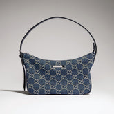 GUCCI Lady Lunetta Small Shoulder Bag GG Denim #384081