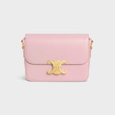 Celine Teen Triomphe Glossy Cow Leather Handbags Women's Temperament Luxury Solid Colour Temperament Crossbody Bag Logo Handbags Bag Bags #71965